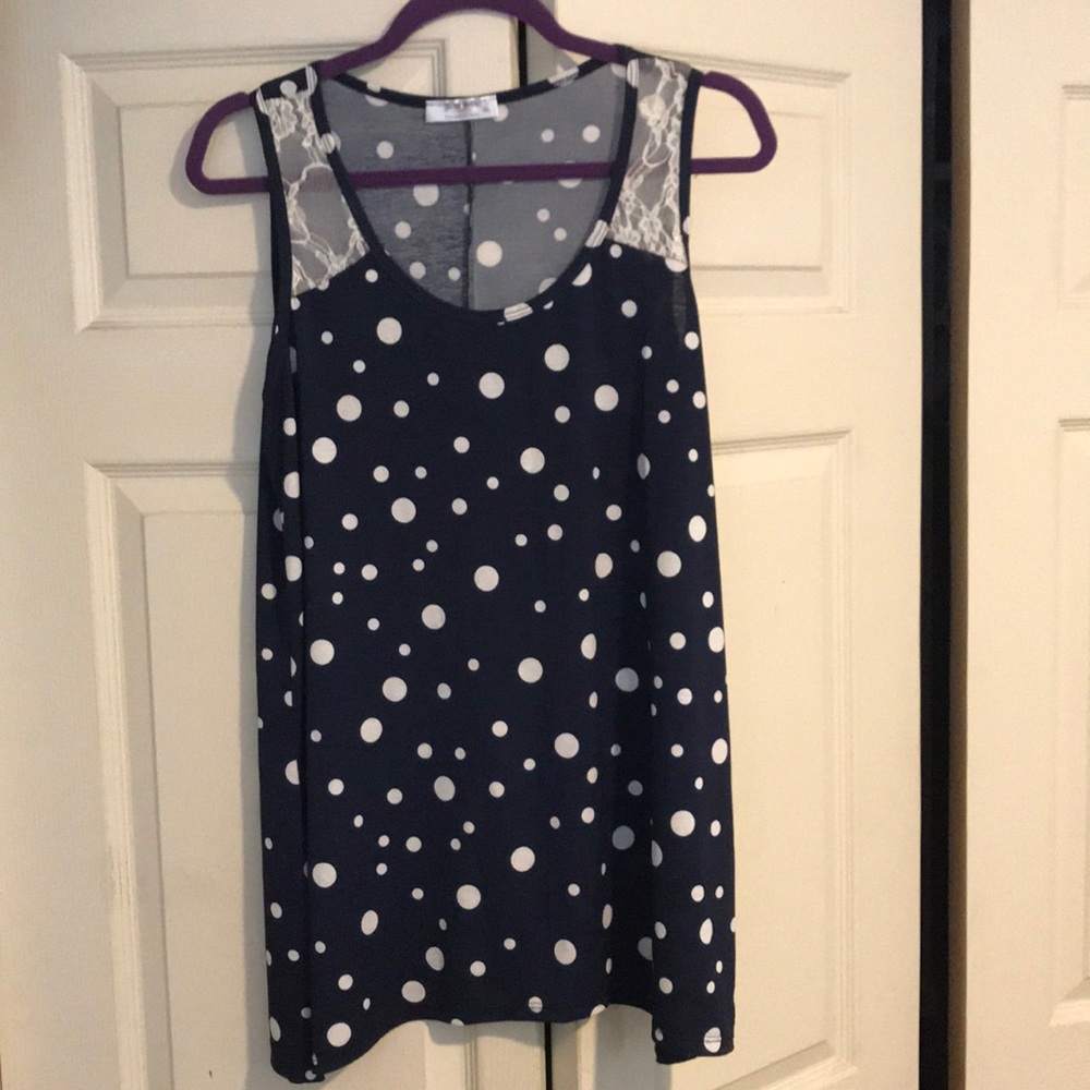 Maternity shirt, polka dots